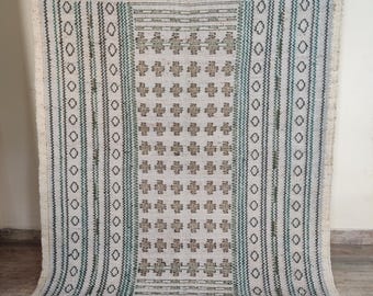 8 x 10 ft Keziah platgeweven jute vloerkleed, handgeweven jute vloerkleed, design vloerkleed, jute en wollen vloerkleed, vloerkleed op aangepast formaat, jute vloerkleed, vloerkleed woonkamer