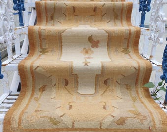 Wool Kilim Runner Modern Bedside Cotton Multicolor Custom Size Entryway And Stair