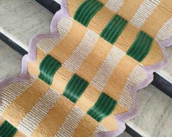 Wool Tufted Runner Rug, New Zealand Wool Runner for Hallway, Stair Entryway Wool Runner, Soft & Durable Tufted Runner, Perfect Gift Idea