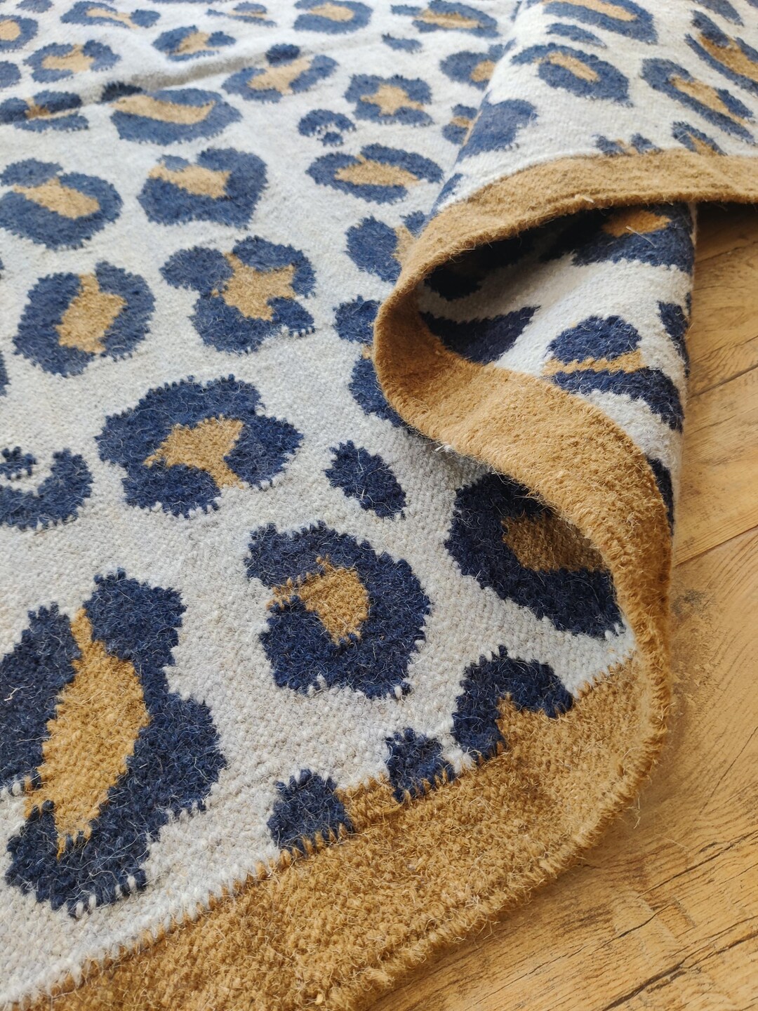 Leopard Wool Rug Modern Animal Print Area Rug, Leopard Wool Rug, Handmade Wool Carpet ...