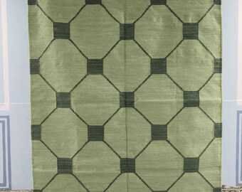 Alfombras de algodón y lana tejidas a mano, alfombras de lana de tejido plano, alfombras personalizadas, alfombras bohemias, alfombras para dormitorio, alfombras reversibles, alfombras Kilim de lana