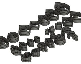 Polymer Clay Cutting Shapes Bunde 26pack