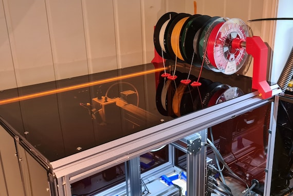Snapmaker 2 Enclosure Articulated Filament holder 1 to 5 rolls