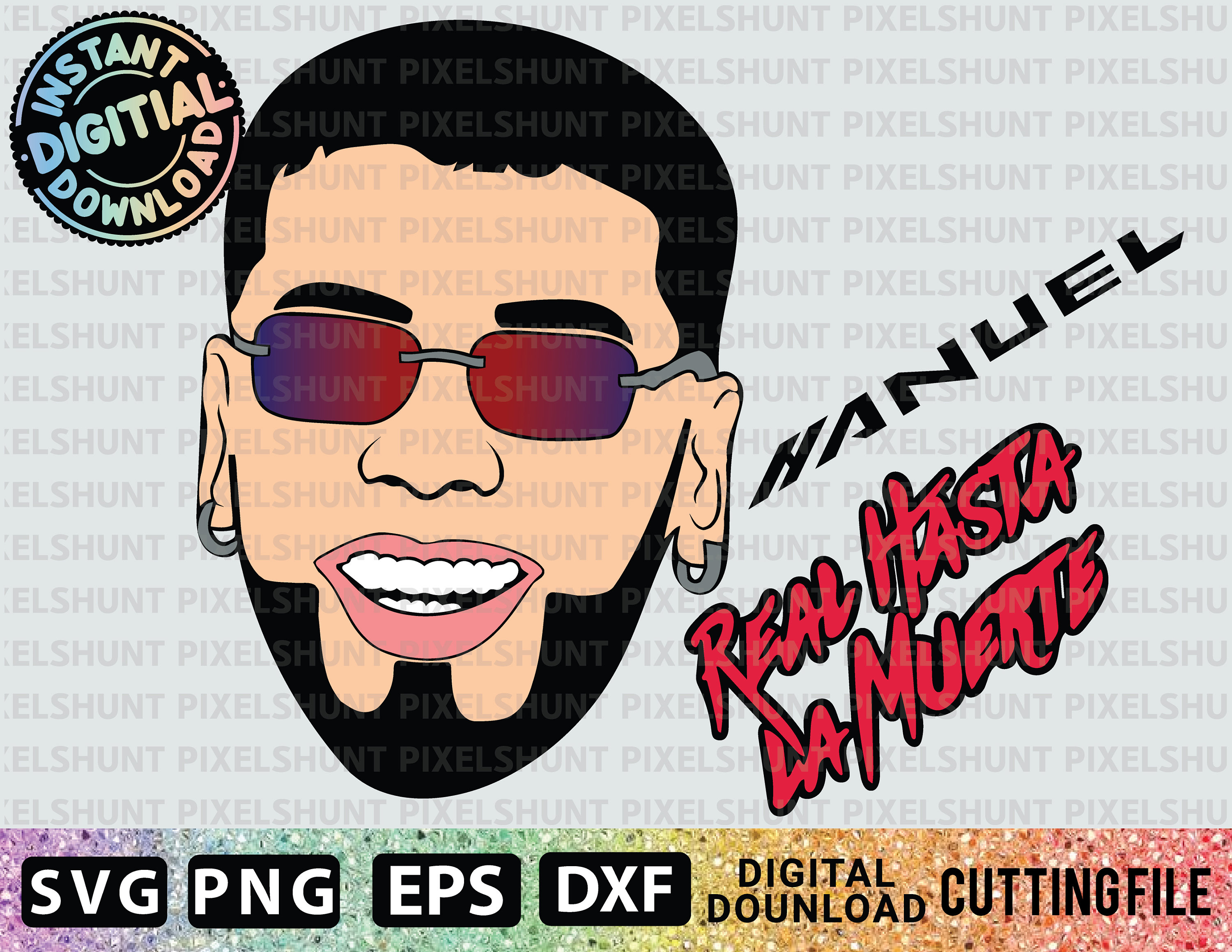 Anuel AA Anuel SVG Png Eps Craft Shirt Clipart Files for - Etsy