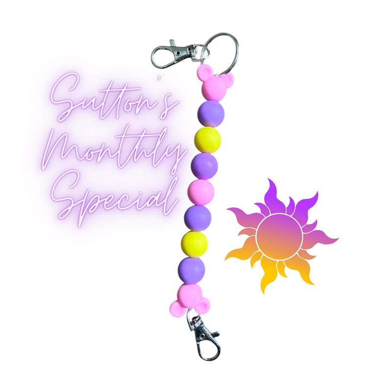 Minnie Ears Holder; Silcone Bead with Clasps image 7