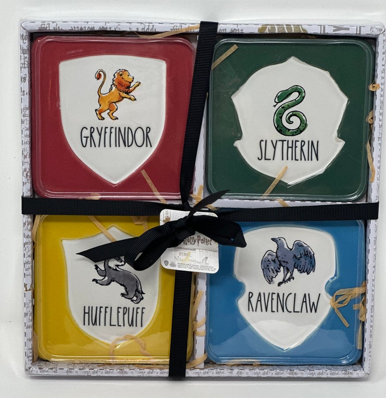 Rae Dunn Harry Potter Coaster Set Harry Potter Collection Etsy