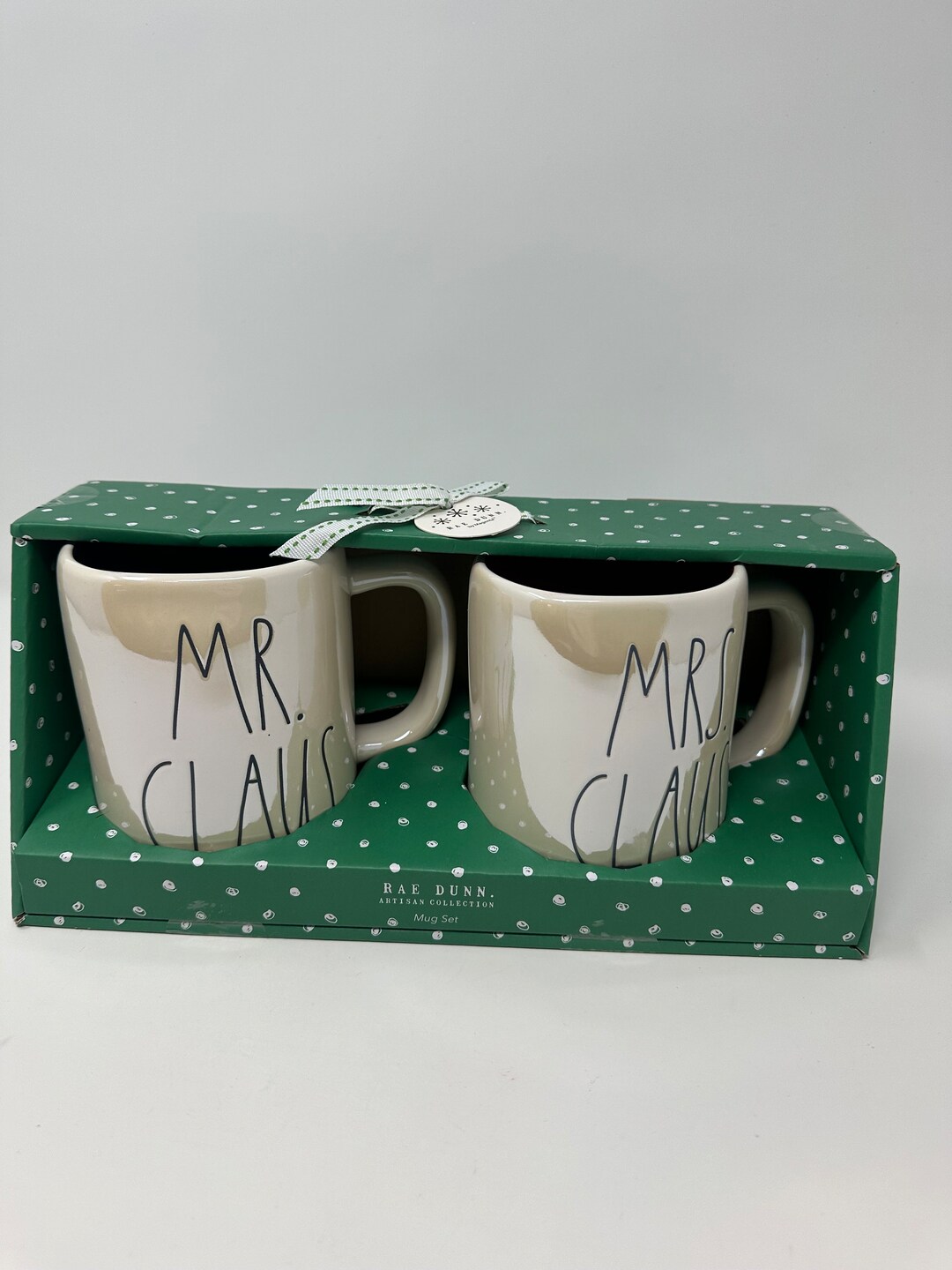 Rae Dunn Mr. Claus & Mrs. Claus Mug Set Dunn Mr and Mrs Claus Etsy
