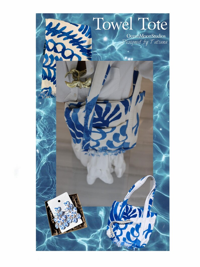Kolczyki Mykonos Tile: ręcznie malowane kolczyki z gliny polimerowej zdjęcie 4