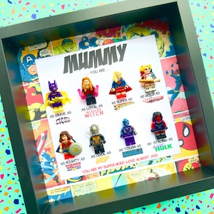 Personalised handmade gifts for mum mummy Mother’s Day / super hero frame / superhero / gifts for her / Mother’s Day present/ auntie/ sister