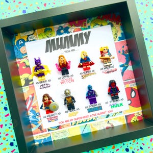 Personalised handmade gifts for mum mummy Mother’s Day / super hero frame / superhero / gifts for her / Mother’s Day present/ auntie/ sister