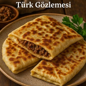 Turkish Lamb Gözleme Recipe PDF – Authentic Turkish Flatbread (Available in English, German, French, Spanish & Turkish)