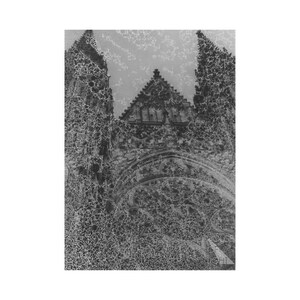 Black and White Gelatine Silver Print on RC Paper Glossy //Church // Analog Photography