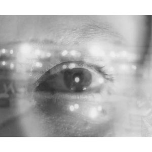Black and White Gelatine Silver Print on RC Paper Glossy //Eyes and Light // Analog Photography