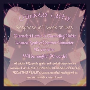 Channeled Letter DR S/O Message – Psychic Comfort Letter, Fast Delivery, Channeling Guide Included