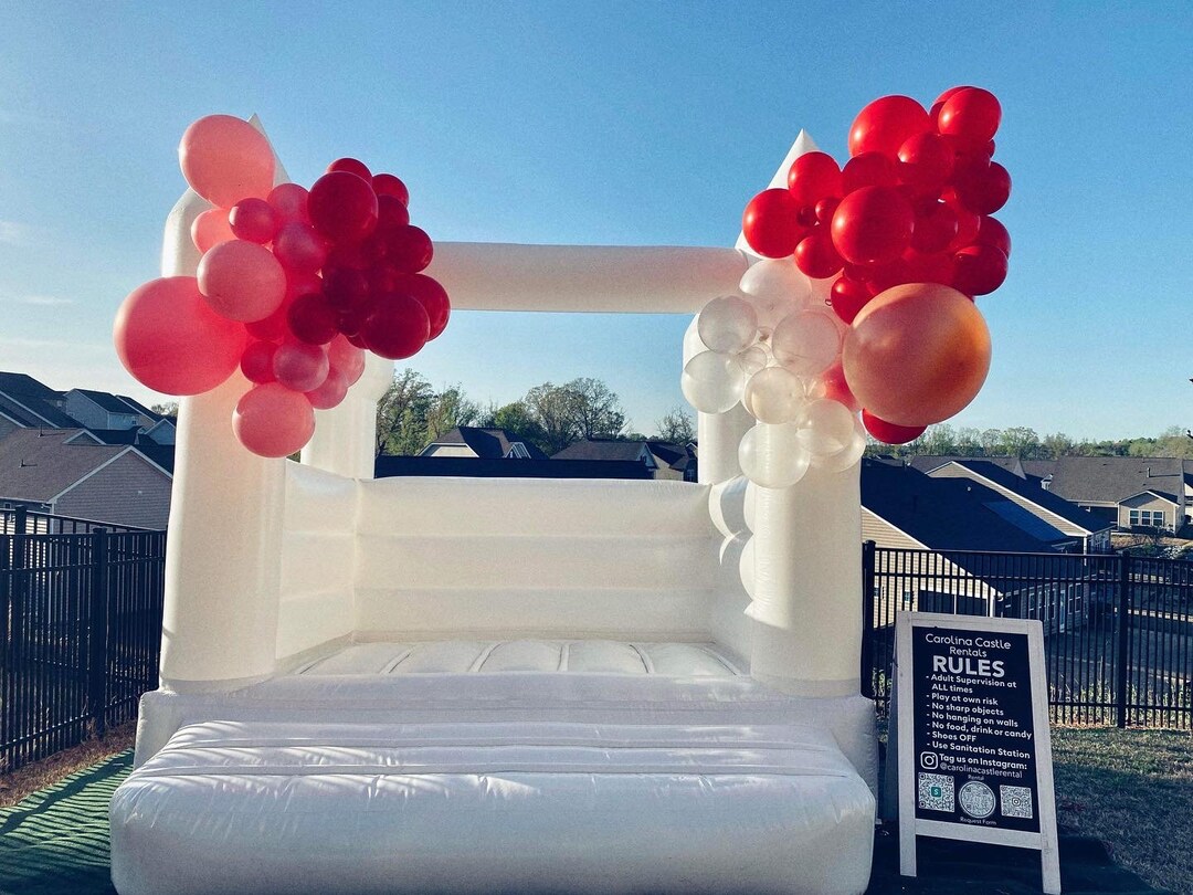 White Bounce House Rental /sc/nc Only Etsy