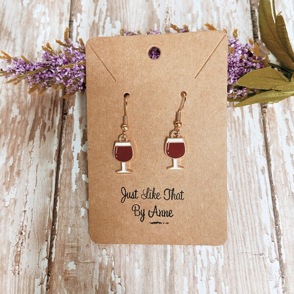 Red Wine Earrings Etsy