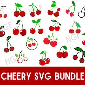 Ciliegia SVG,Frutta DXF,Ciliegia svg,Frutta svg,File di taglio,Cricut,Silhouette