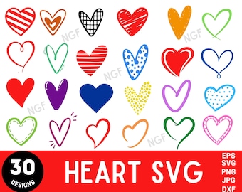 Red Heart SVG, Valentine's day svg, Red Hearts bundle, Love Svg, Heart svg, Lover Svg Bundle,Instant Download  Dxf, Png
