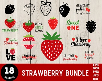 Strawberry svg, Strawberry svg bundle, garden strawberry svg, fruit svg, strawberry fruit svg, digital download,cricut
