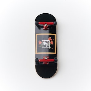 Professional Wooden Fingerboard Custom PapaPower Black 34mm