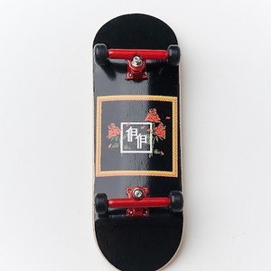 Professional Wooden Fingerboard Custom PapaPower Black 32mm