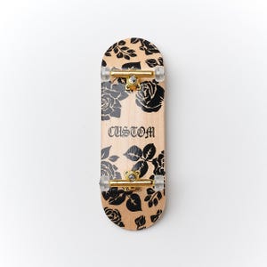Professional Wooden Fingerboard Custom Roses 34mm