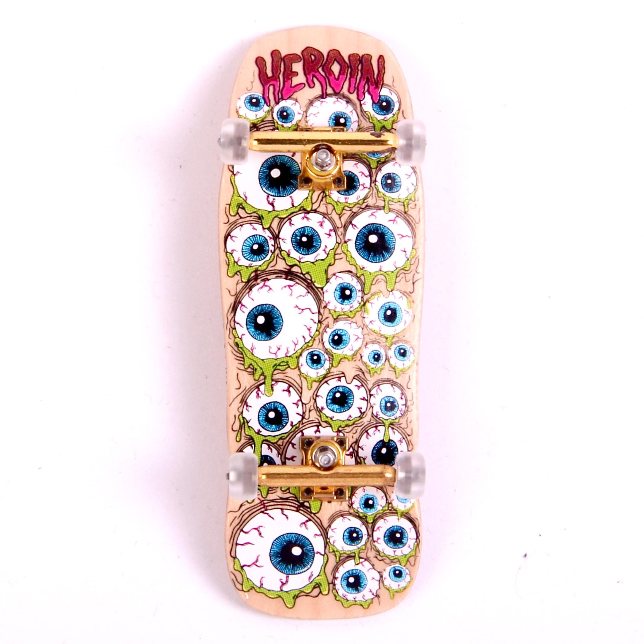 Custom Pro X Heroin Skateboards Eyes Fingerboard Complete - Etsy