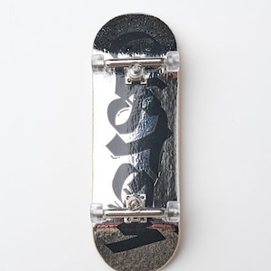 Professional Wooden Fingerboard Custom LogoGraffiti Silver Foil 34mm