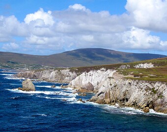 Atlantic Drive 5x7 Ireland card blank inside, Marianne Mangan, Achill Island, County Mayo, Ireland coast, Wild Atlantic Way, Ashleam Bay,