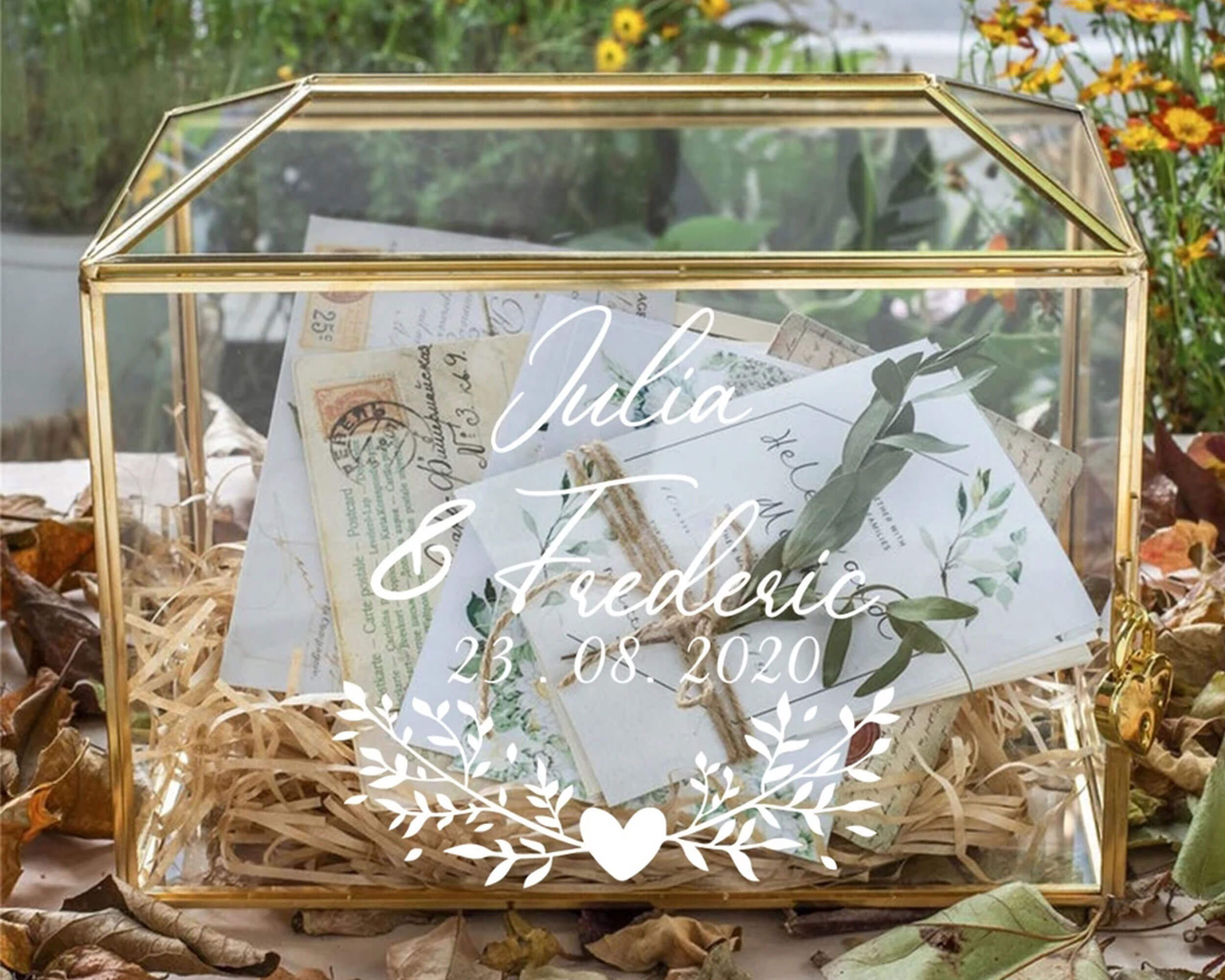 Wedding Card Box Decal - Etsy