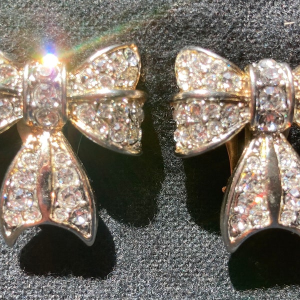 Nina Ricci Bow Clip Boucles d’oreilles.