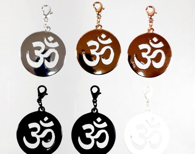Ohm Hinduism [Nr16] {PERSONA Collection} DIY Charm - Gender-Neutral Fashion Jewelry - DIY (Do It Yourself) Charms (religious/symbolic)