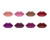 Gold Series Borgman Solid Matte Liquid Lipstick 8 colors