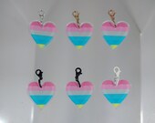 Pride Flag Heart Charm [Nr20] Genderflux {PERSONA Collection} DIY Charm - Gender-Neutral Fashion Jewelry