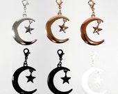 Star and Crescent [Nr10] {PERSONA Collection} DIY Charm - Gender-Neutral Fashion Jewelry - DIY (Do It Yourself) Charms (religious/symbolic)