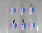 Pride Flag Heart Charm [Nr40] Drag Queen New {PERSONA Collection} DIY Charm - Gender-Neutral Fashion Jewelry