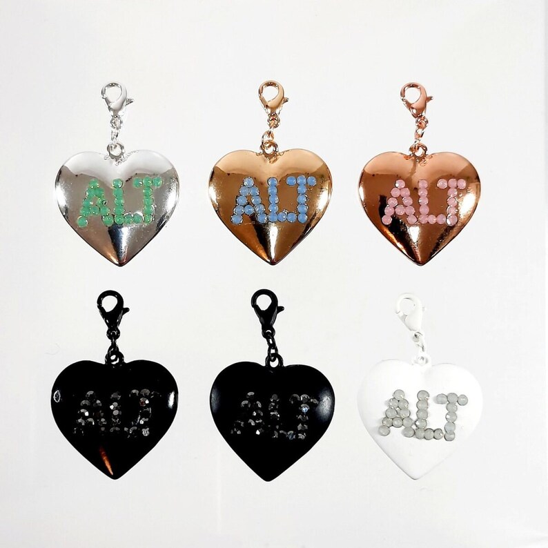 Heart Alt Alternative Nr3 PERSONA Collection DIY Charm Premium Gender-Neutral Fashion Jewelry DIY Do It Yourself Charms image 1