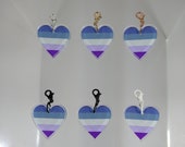 Pride Flag Heart Charm [Nr14] Butch Lesbian {PERSONA Collection} DIY Charm - Gender-Neutral Fashion Jewelry
