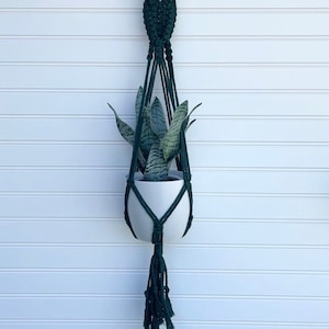 Macrame Braided Plant Hanger for Home Decor, Boho Decor, Indoor Plant Hanger, Outdoor, Plant Lover Gift, Housewarming Gift, Gift for Her