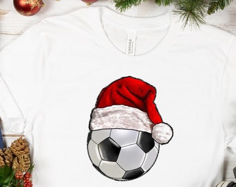 Christmas Soccer T-Shirt: Funny Xmas Tree Gift