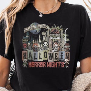 Horror Nights Halloween Shirt: Universal Studios Horror Characters