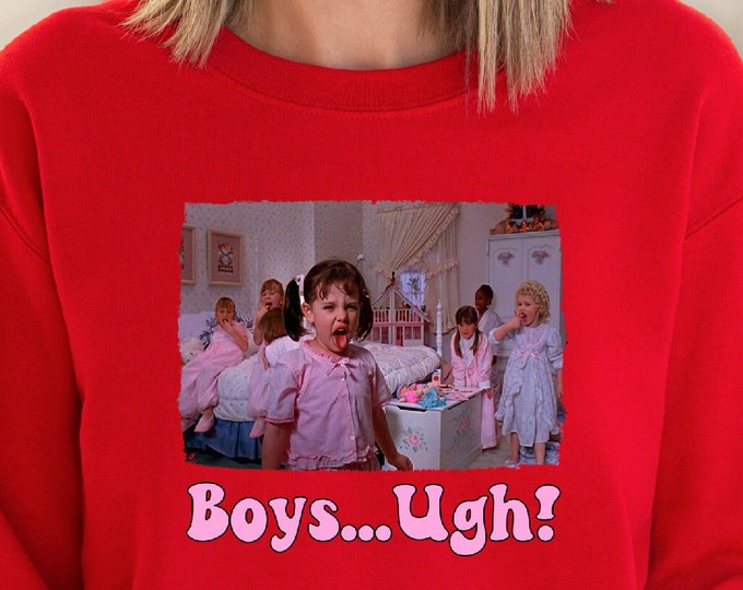 Boys Ugh Sweatshirt, Funny Valentine’s Day Sweatshirt, Galentine's Day Sweatshirt, Love Day Shirt, Gift for Her, Retro Shirt, Little Rascals
