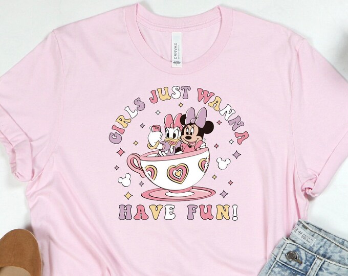 Disney Minnie Daisy Summer Shirt, Girls Just Wanna Have Sun, Disney Besties Shirt, DisneyWorld Shirt, Disney Summer Shirt