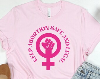 Pro Choice Feminist Shirt, Women's Rights, Uterus Design