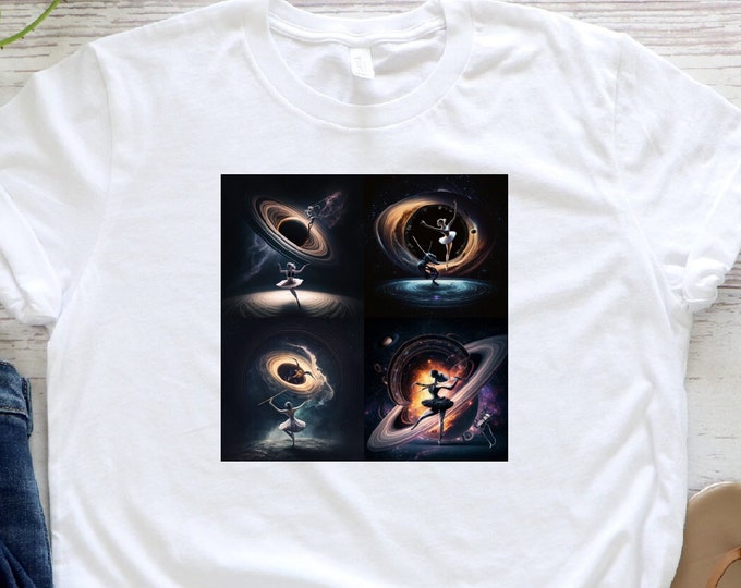 Space Shirt, Ballerina Shirt, Space Art Shirt, Gift For Space Lover