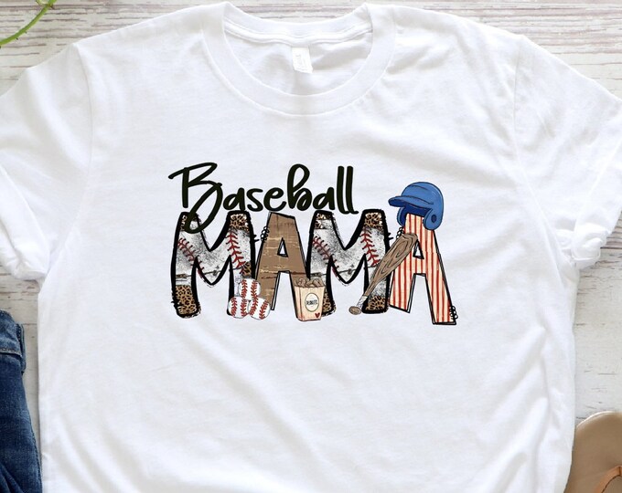 Baseball Mama Shirt, Baseball Shirt, Baseball Shirt For Women, Sports Mom Shirt, Mothers Day Gift, Baseball Mom Shirt, Cheetah Print Shirt