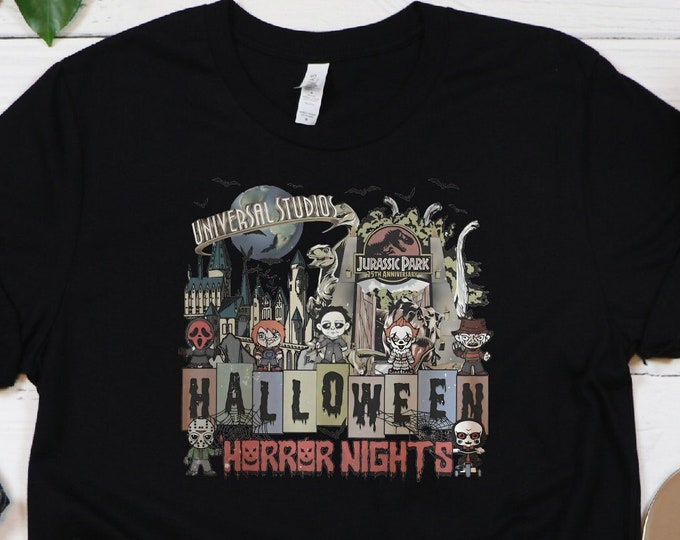 Halloween 2024 Horror Nights Universal Studios Shirt, Horror Characters Halloween Shirt, Universal Studios Scary Shirt, Halloween Shirts
