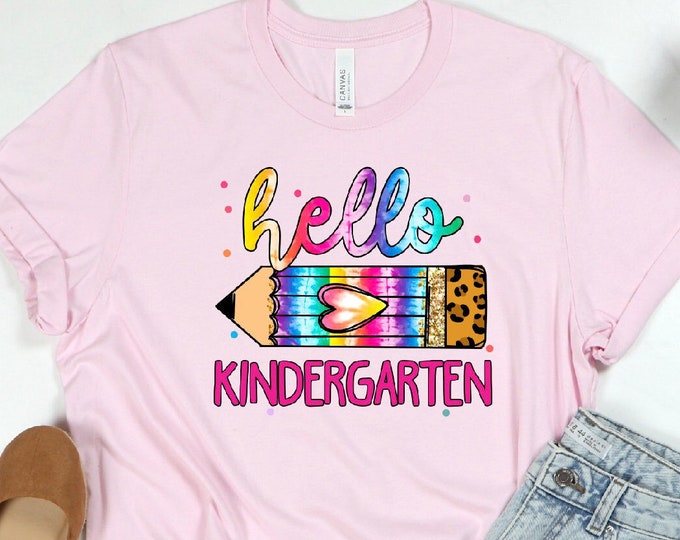 Kindergarten  Shirt, Back To School Shirt, Kindergarten  Tee, First Day Of School Tee, Kindergarten  Teacher, Girls Back To School,Boys Back