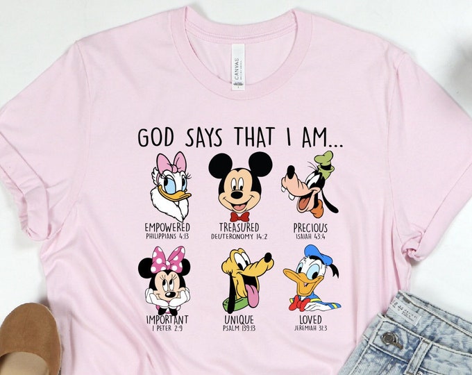 Disney Trip 2024 Shirt, Disney Shirt,Disney Vacation T-shirt,Disney Family Shirt,Disney Gift, Disney Mickey Minnie Shirt,God Says I am Shirt