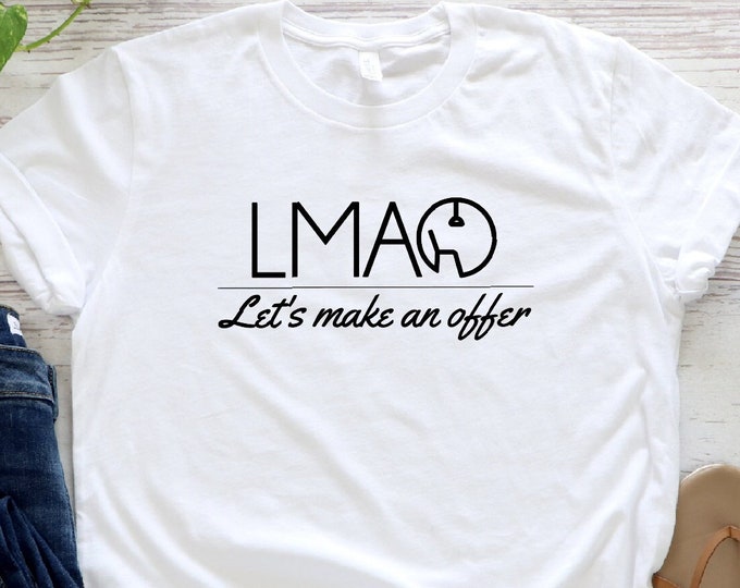 LMAO Let’s Make An Offer Shirt, Real Estate Tank Top,Real Estate Agent Shirt,Custom Real Estate Girl Shirt, Gift For Real Estate Agent